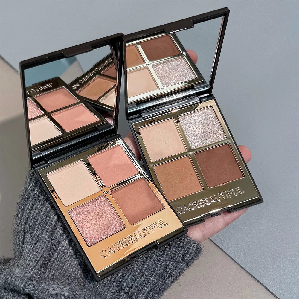 4-Color Versatile Eyeshadow Palette for Daily Makeup - 21