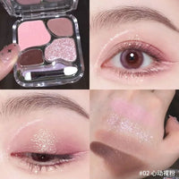 4-Color Long-Lasting Waterproof Eyeshadow Palette