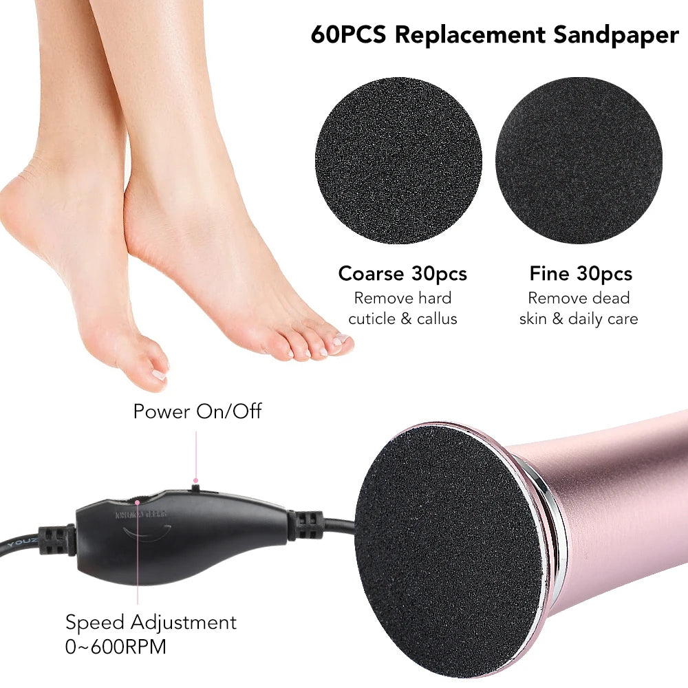 Electric Professional Foot Callus Remover for Smooth Heels - 4