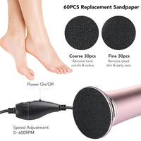 Electric Professional Foot Callus Remover for Smooth Heels