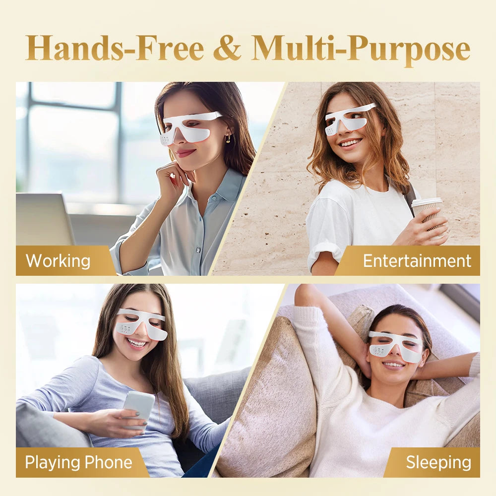 3D Red Light Therapy Eye Massager for Fatigue and Dark Circles - 18