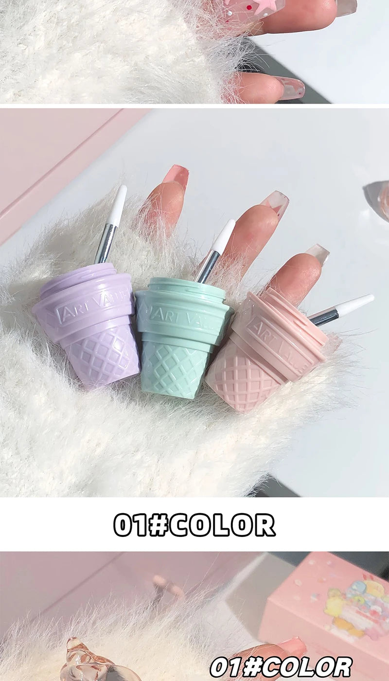 Hydrating Ice Cream Lip Gloss for Smooth, Glossy Lips - 8