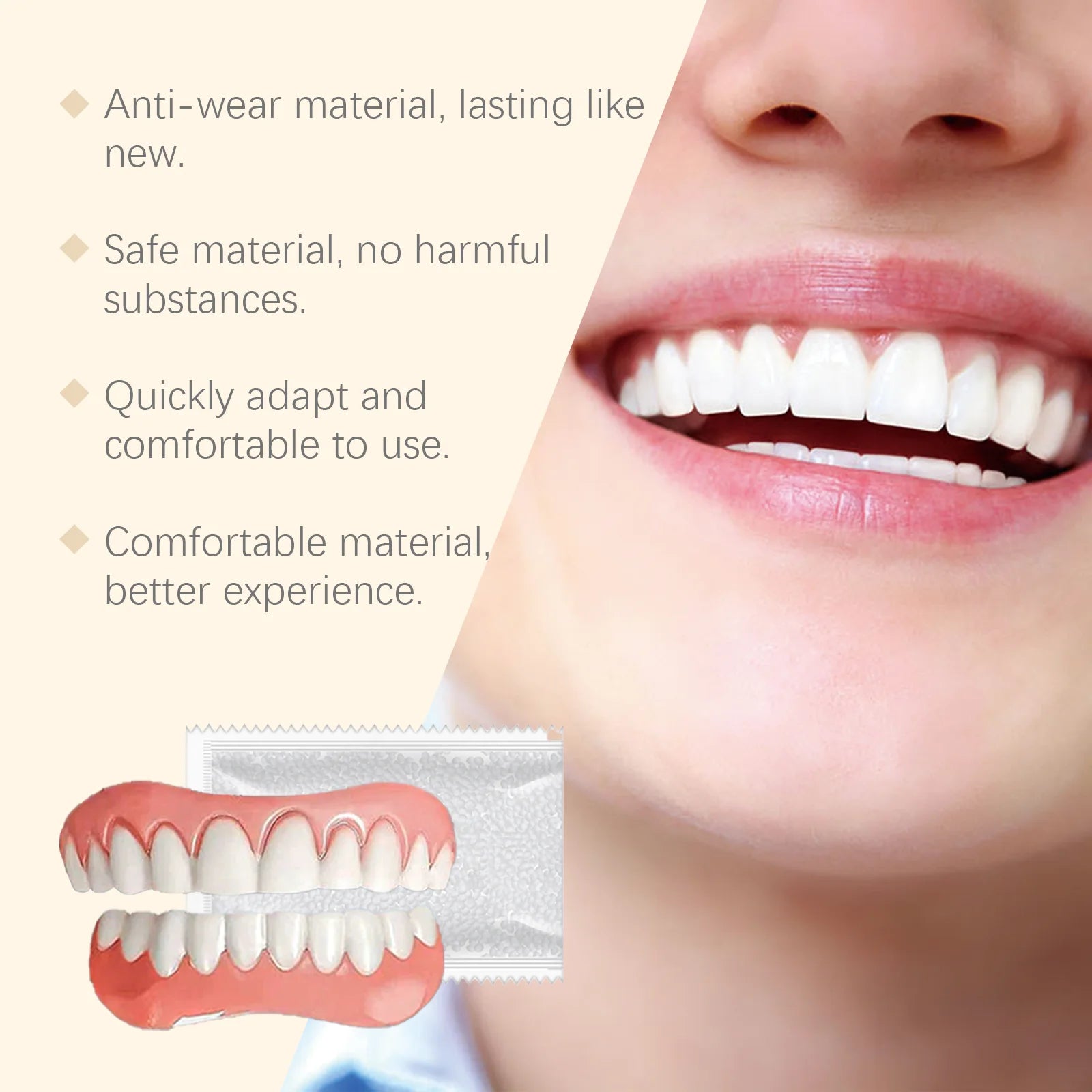 Temporary Silicone Cosmetic Dentures for Instant Smile Restoration - 12