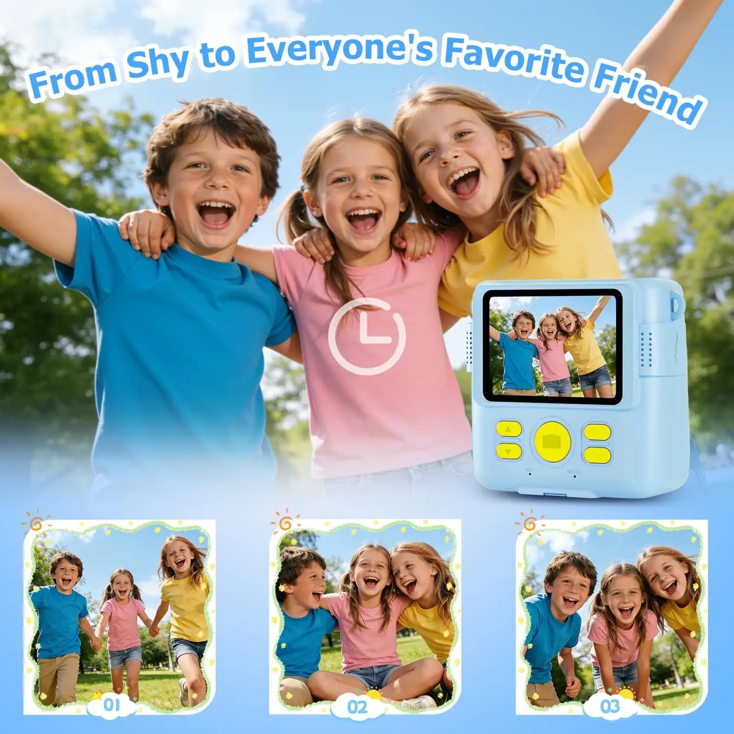 Instant Print Camera for Kids - 4