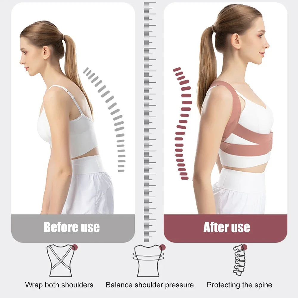 Adjustable Back Posture Corrector for Pain Relief - 16