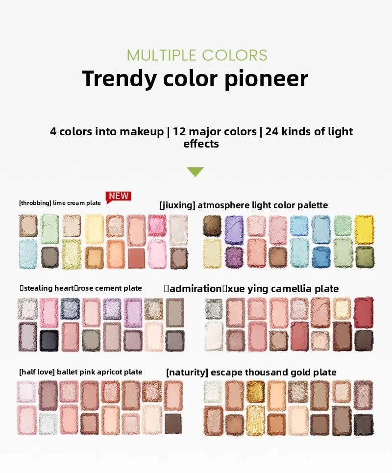 16-Color Versatile Eyeshadow Palette for Daily & Glam Looks - 13