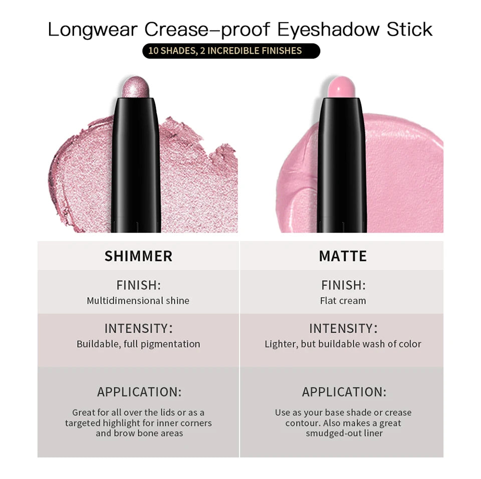 Longwear Waterproof Eyeshadow Pencil Stick - 12
