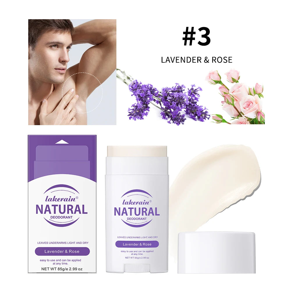 Long-Lasting Natural Solid Deodorant Stick for Fresh Underarms - 23