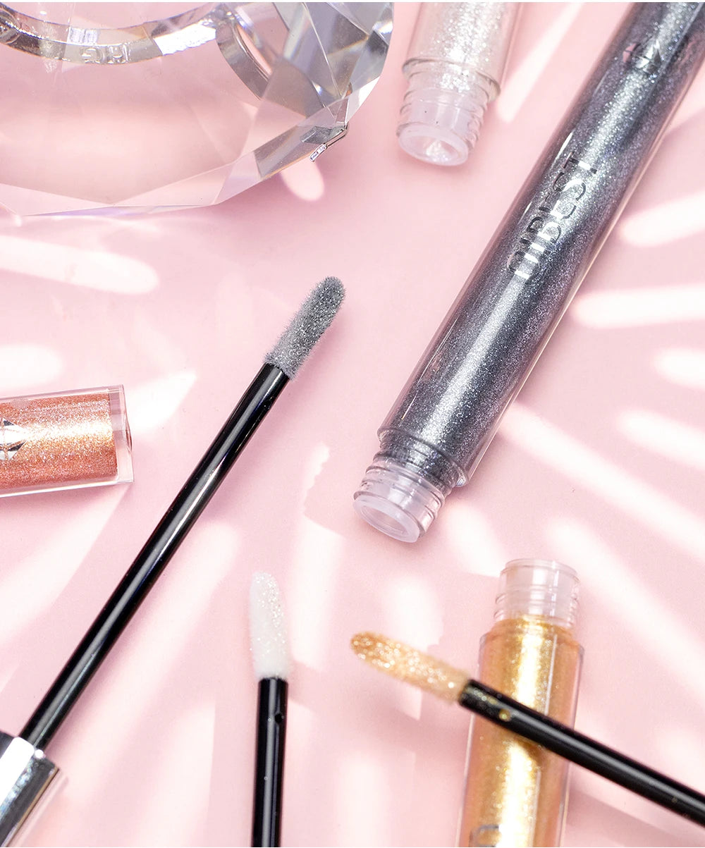Diamond Shimmer Waterproof Liquid Lip Gloss - 16
