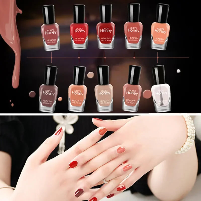 10-Piece Quick-Dry Peelable Nail Polish Set - 3