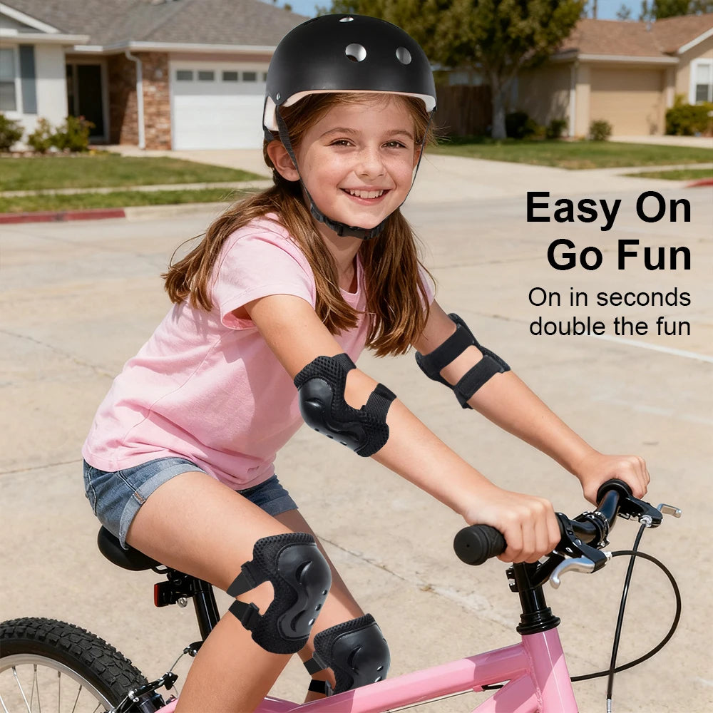 7-Piece Kids Protective Gear and Helmet Set - 16