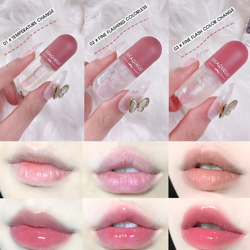 Hydrating Capsule Lip Gloss Set for Shiny Lips - 5