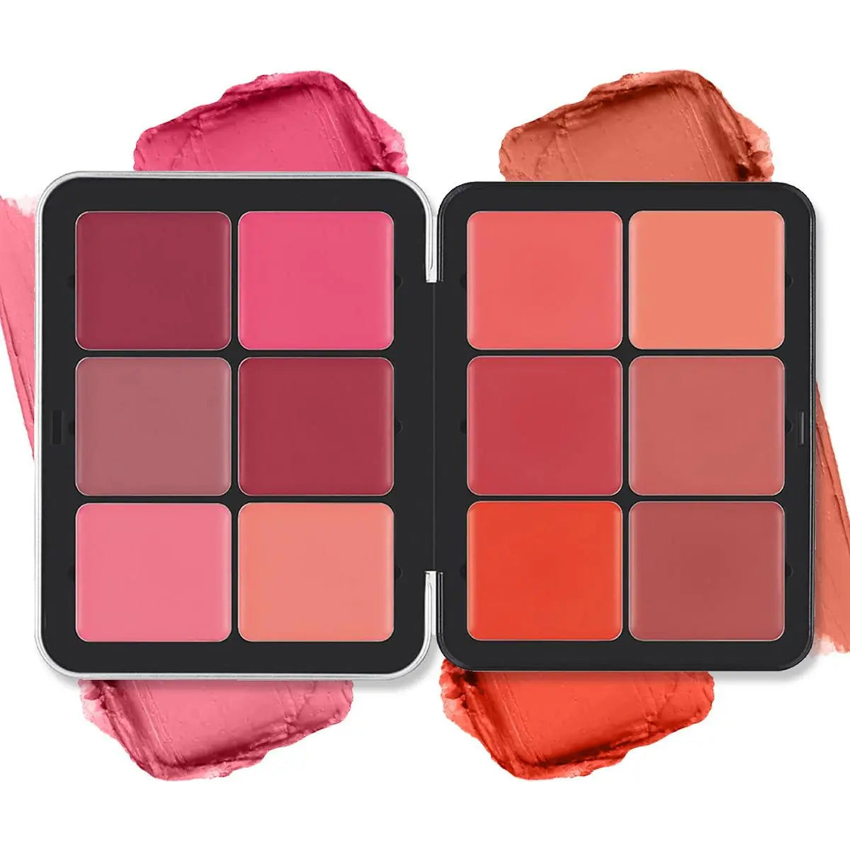 12-Color Creamy Blush and Contour Palette - 19
