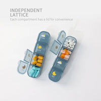 7-Day Portable Weekly Pill Organizer and Medication Dispenser