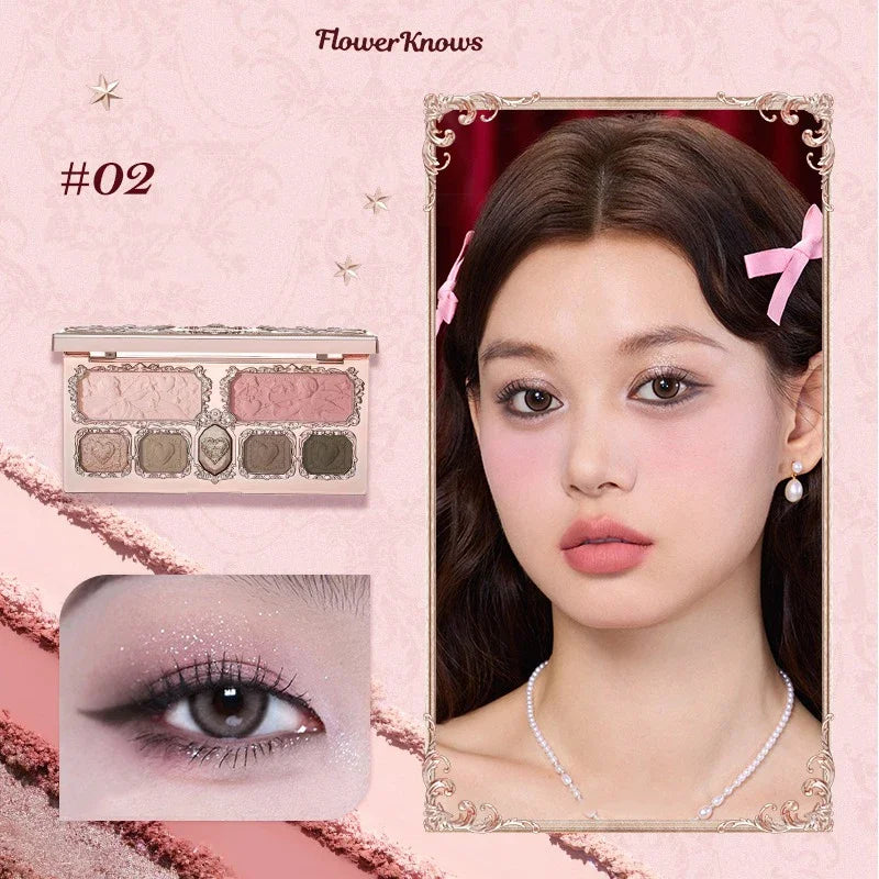 All-in-One Face Makeup Palette for Eyes, Blush, and Contour - 26