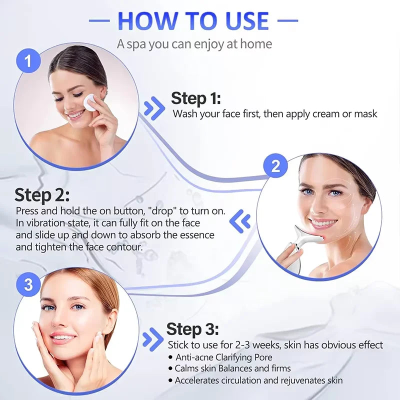 7-Color LED Neck and Face Lifting Massager - 11