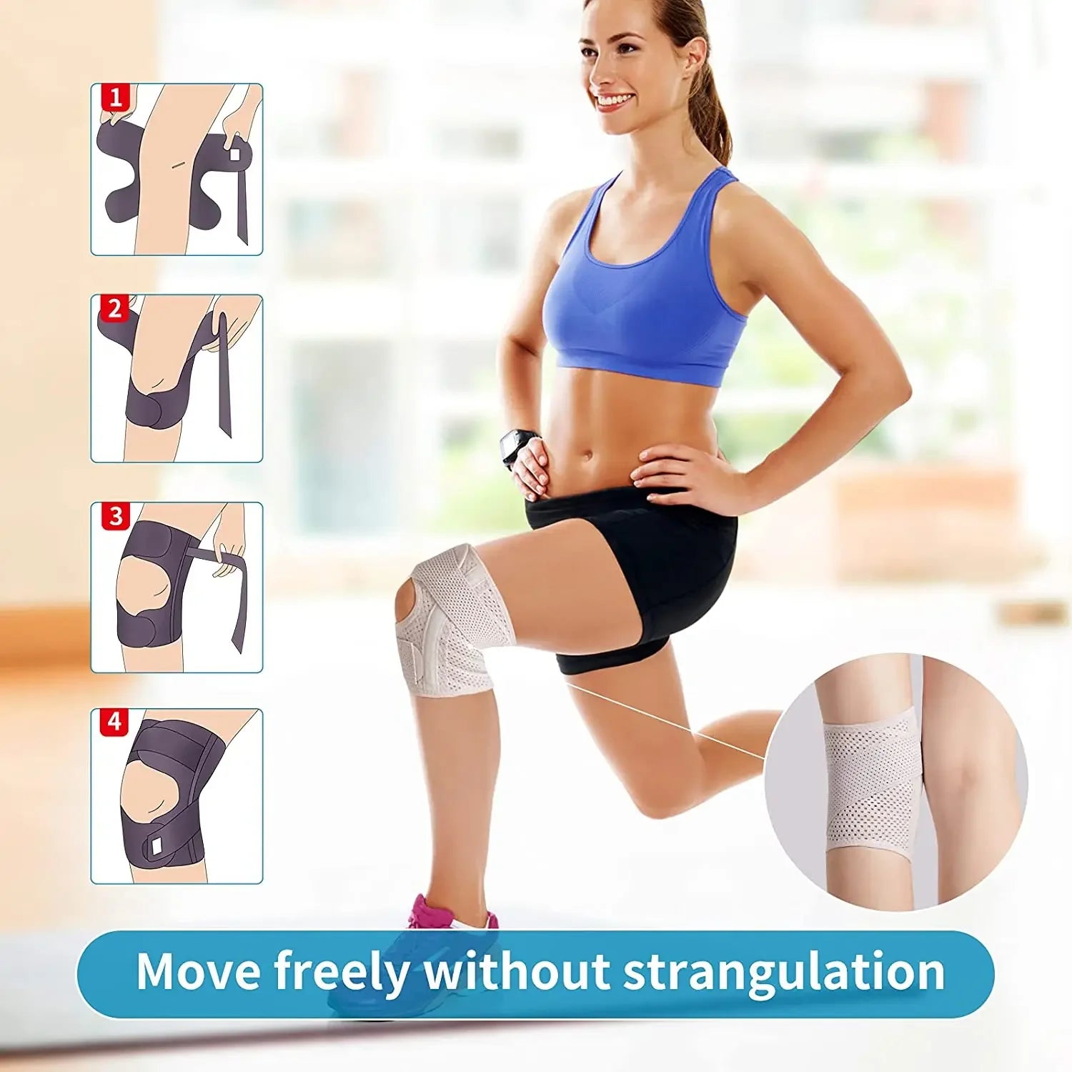 Adjustable Knee Stabilizer Brace for Joint Pain Relief - 15