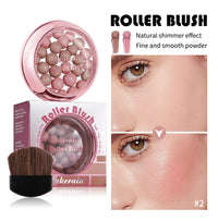 Long-Lasting Shimmering Pearl Blush Powder Beads