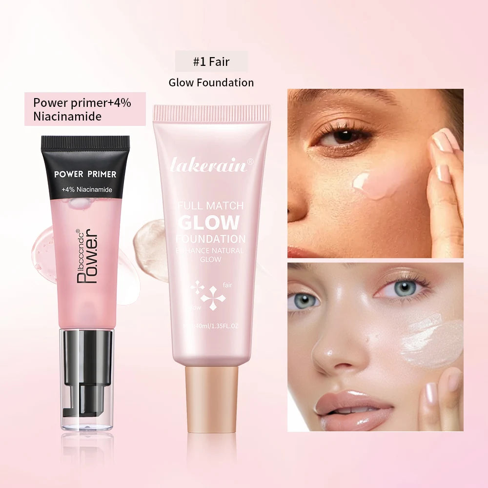 Hydrating Makeup Primer and Glow Foundation Set - 5