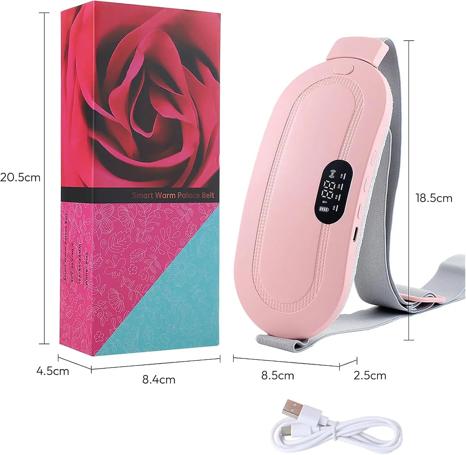 Portable Heated Massage Belt for Cramp Relief - 5