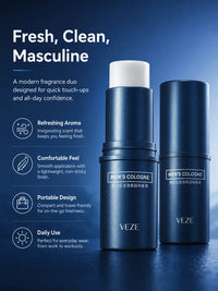 Portable Men’s Solid Cologne and Body Lotion Fragrance Set
