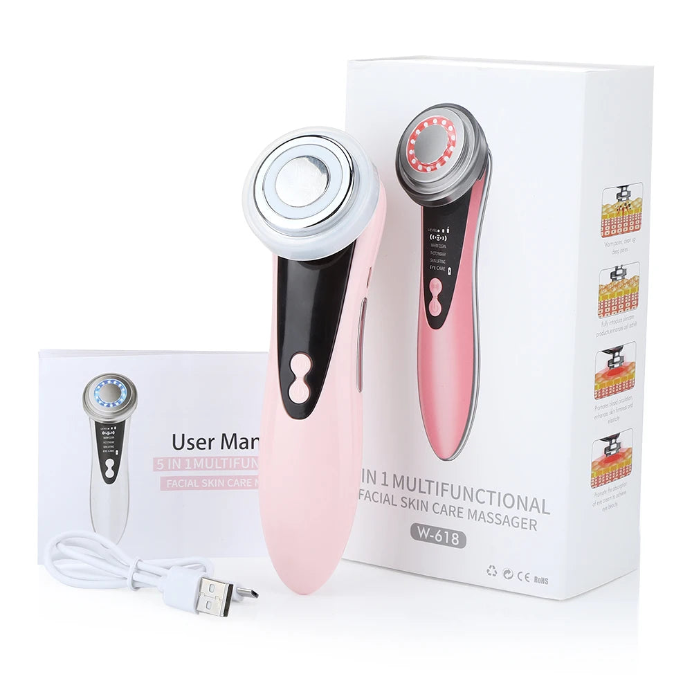 5-in-1 LED Facial Rejuvenation and Lifting Massager - 14