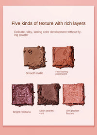 9-Color Waterproof Eyeshadow Palette for Professional Looks