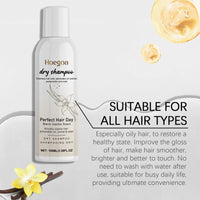Vanilla Scented Dry Shampoo Spray for Instant Volume and Oil Control