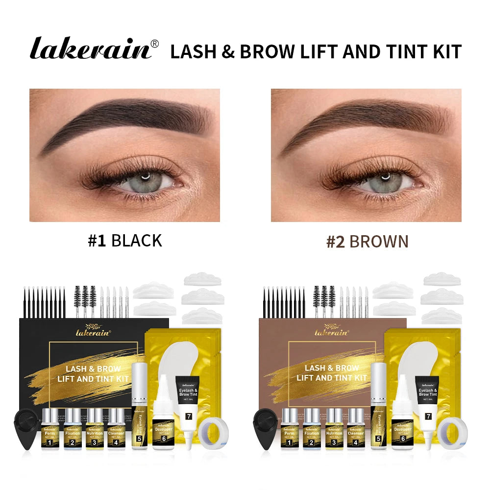Professional Eyelash Lift and Eyebrow Tinting Kit - 1