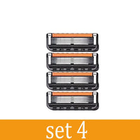 5-Blade Precision Shaving Razor with Magnetic Stand