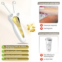 Electric Threading Epilator for Painless Facial Hair Removal