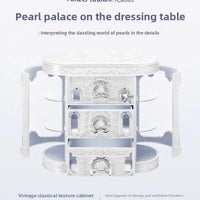 Shell Pearl Decorative Makeup and Jewelry Storage Case
