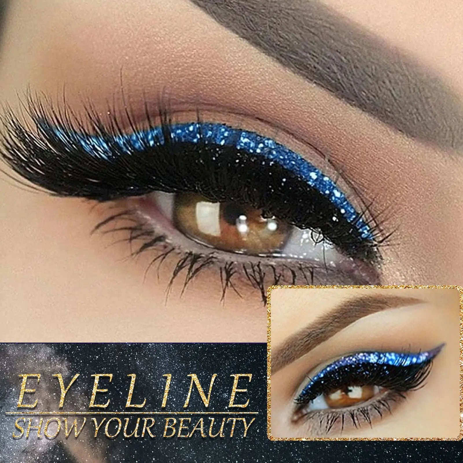 Reusable Self-Adhesive Eyeliner and Eyelash Stickers - 3