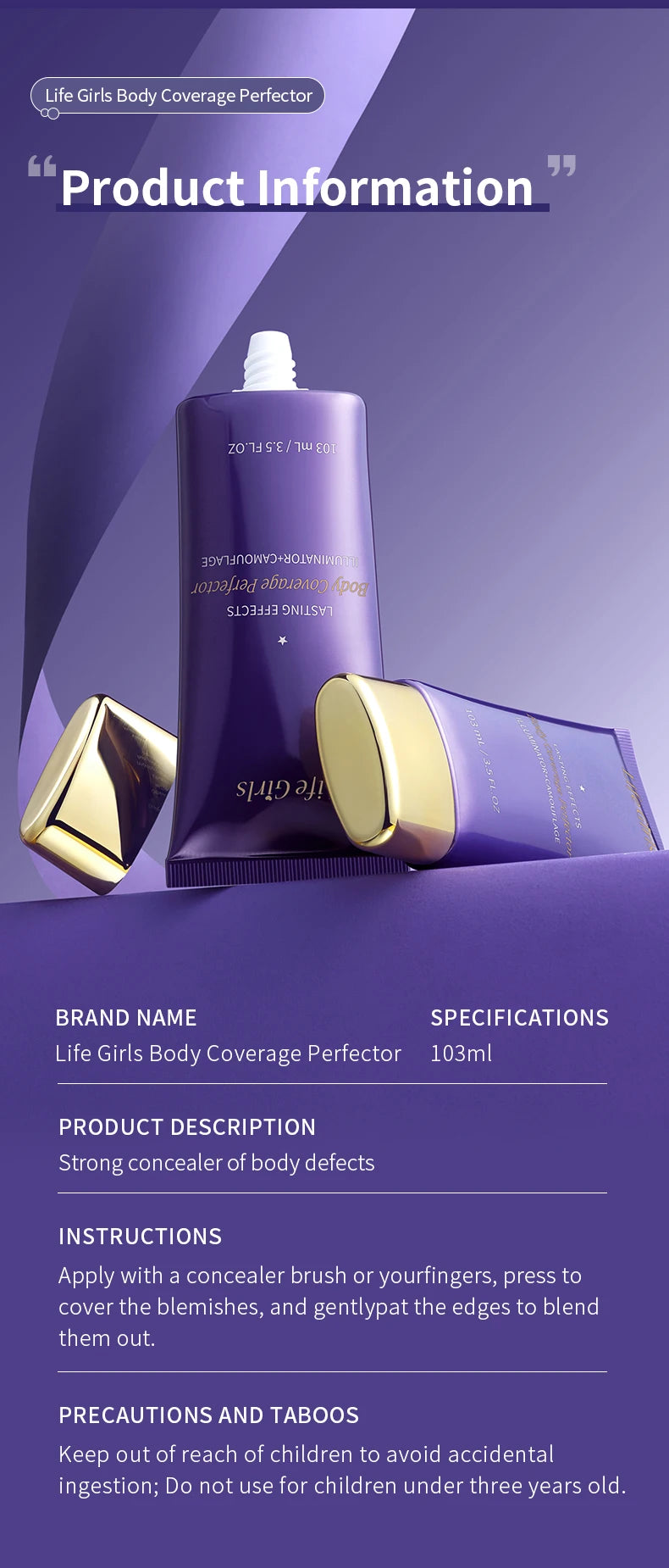 Full Coverage Body Concealer for Tattoos and Blemishes - 18