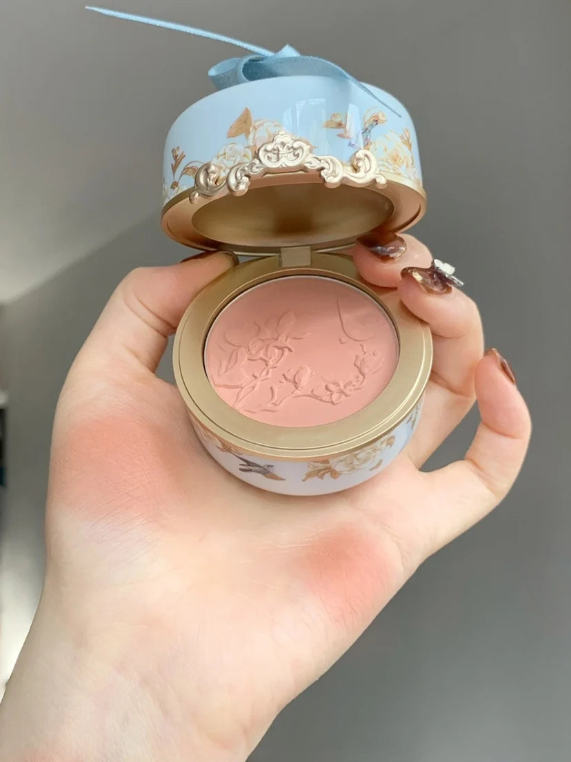 Embossed Floral Matte Blush Palette - 12