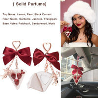Portable Heart Waffle Makeup Powder & Solid Perfume Keychain