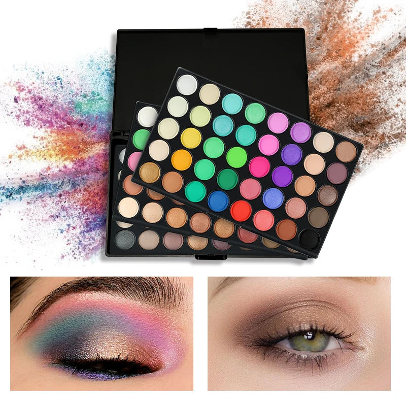 120-Color Professional Eyeshadow Palette for Every Look - 4