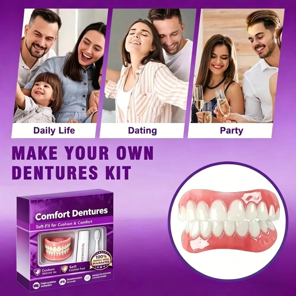 Comfort Fit Silicone Dentures for Instant Smile - 6