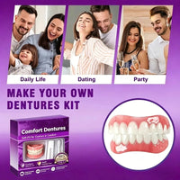 Comfort Fit Silicone Dentures for Instant Smile