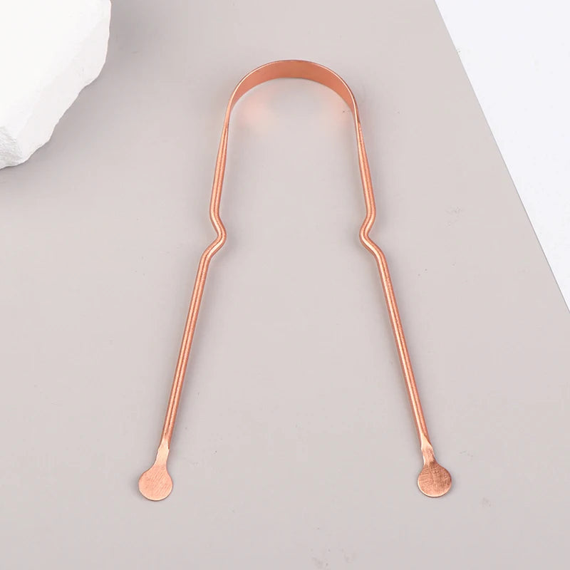 Pure Copper Tongue Scraper for Fresh Breath - 10