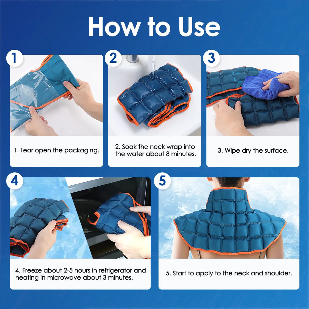 Reusable Hot and Cold Therapy Shoulder and Neck Wrap - 7