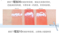 10-Color Jelly Lip Gloss Palette with Bow Design