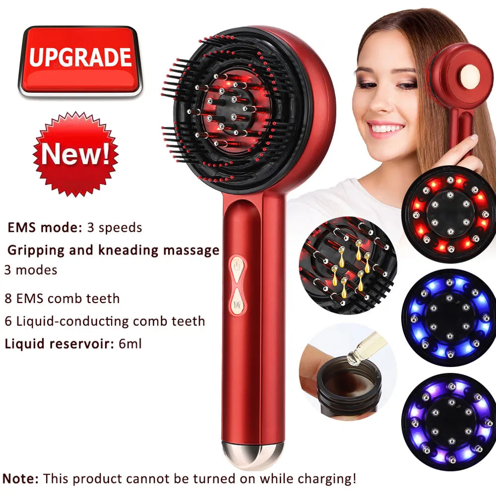 Electric Scalp Massage Comb for Hair Growth & Relaxation - 40