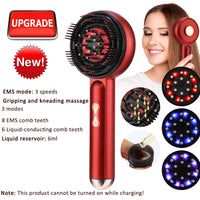 Electric Scalp Massager and Hair Serum Applicator Comb