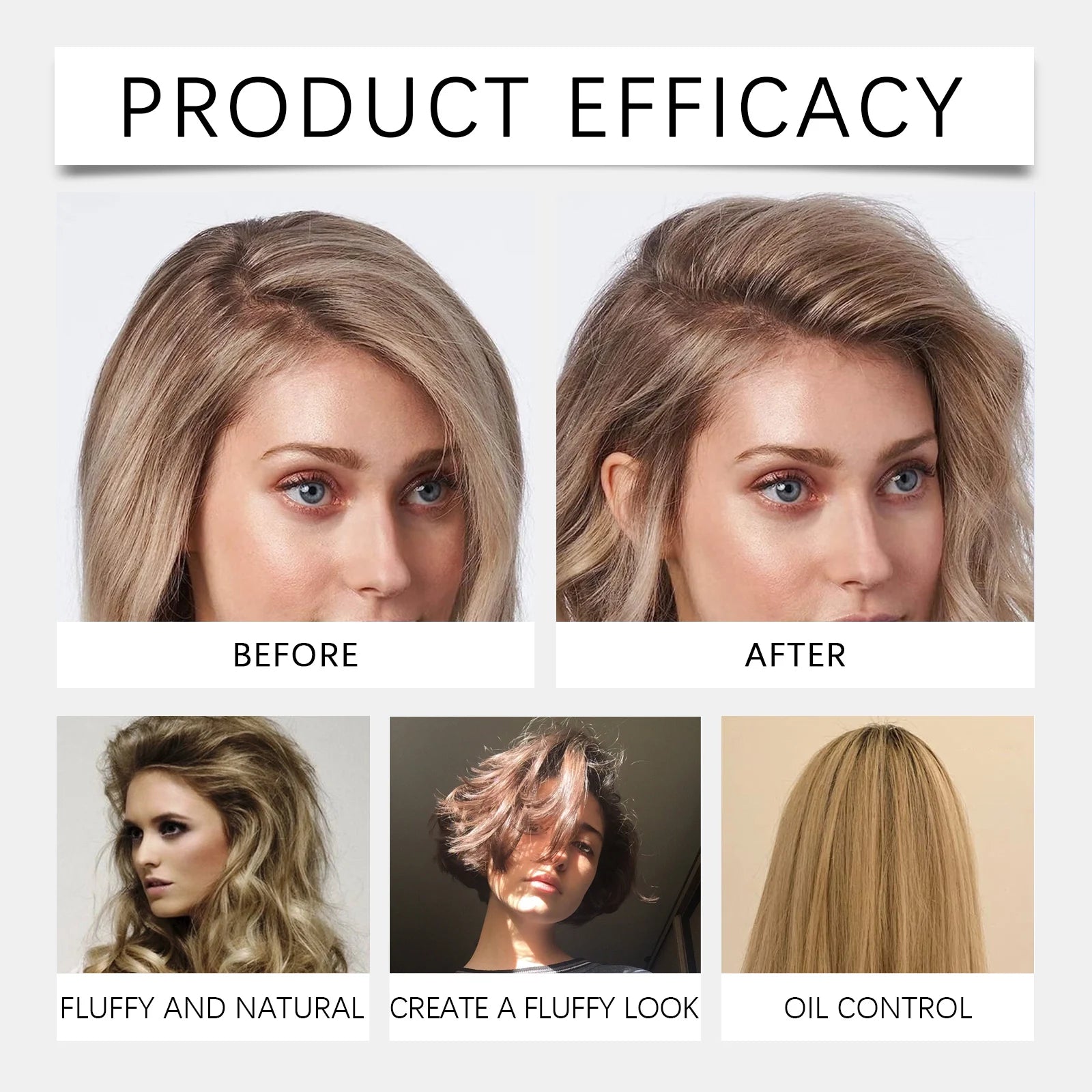 Vanilla Scented Dry Shampoo Spray for Instant Volume and Oil Control - 9