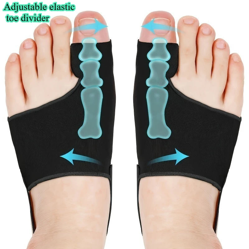 Adjustable Elastic Bunion Corrector and Toe Straightener