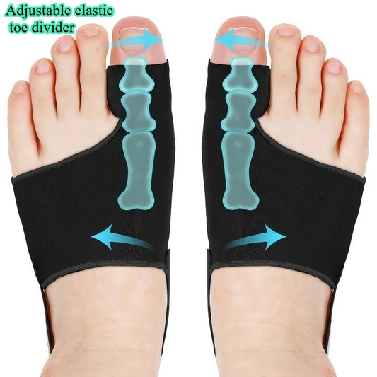 Adjustable Elastic Bunion Corrector and Toe Straightener