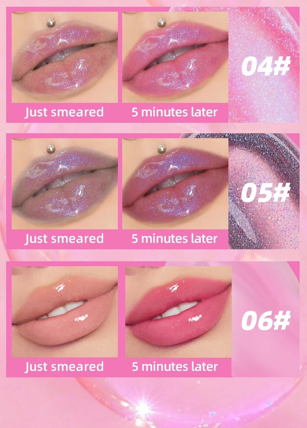 Color-Changing Hydrating Lip Oil Gloss - 19