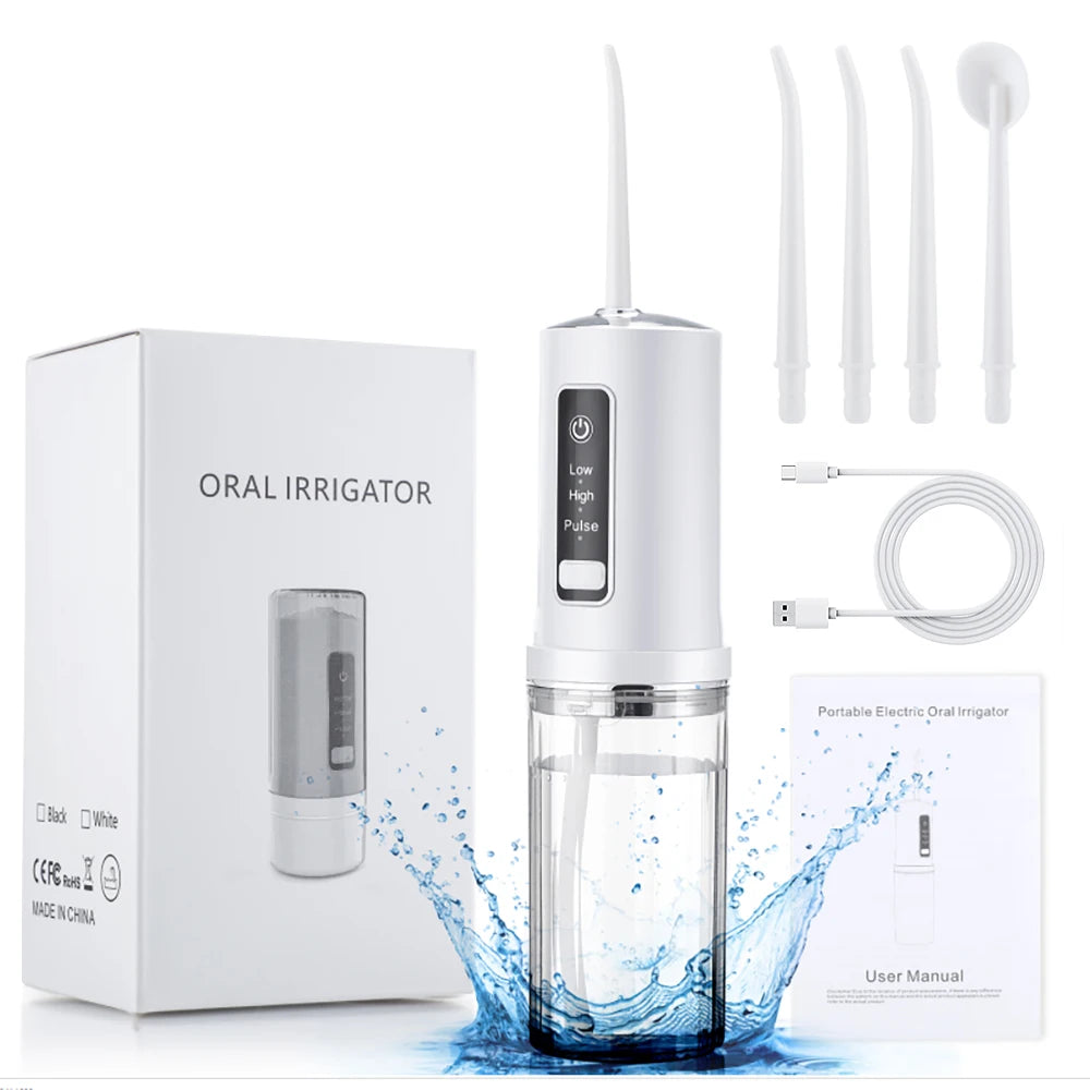 Portable Electric Teeth Cleaning and Water Flosser Set - 26