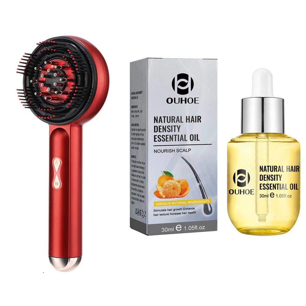 Electric Scalp Massager and Hair Growth Serum Applicator Comb - 35